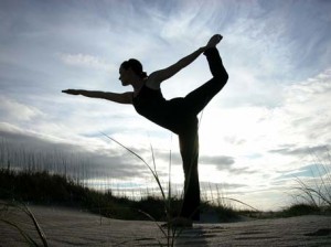 Picture of yoga leg stance